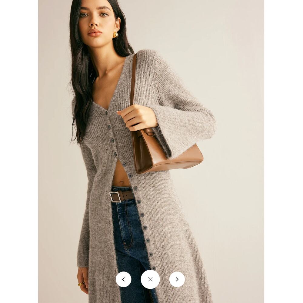 Commense Stacking V-Neck Split Breasted Sweater D… - image 3